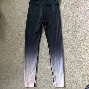 Ombré tights black-grey-white+ some pink at the bottom.